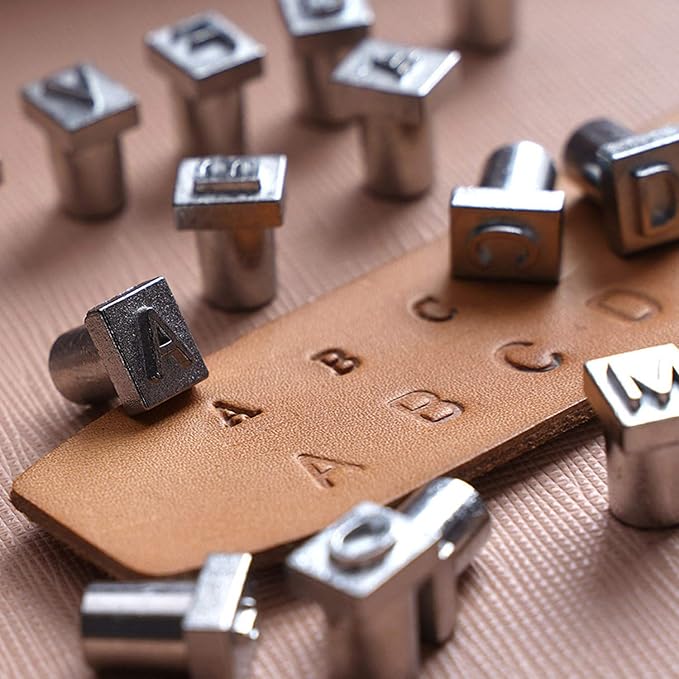 26 PCS Capital Leathercraft Metal Letter Stamps Punch Set, 1/4” Steel Printing - Image 7