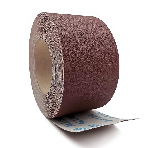 120 Grit Sandpaper Roll, 3 Inch x 49 Feet Emery Cloth Roll Aluminum Oxide - Image 2