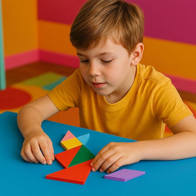 3 otters Wooden Tangram Puzzles - Image 2