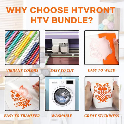 HTVRONT HTV Heat Transfer Vinyl Bundle - Image 6
