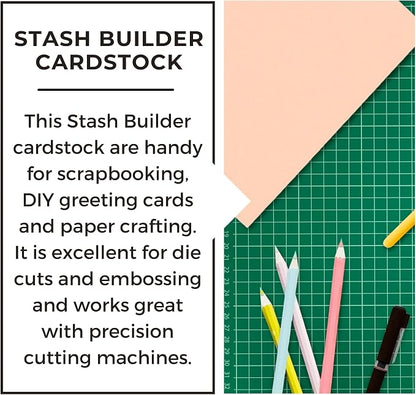 PA Paper Accents Stash Builder Textured Cardstock 8.5" x 11" Textured Berry - Image 3
