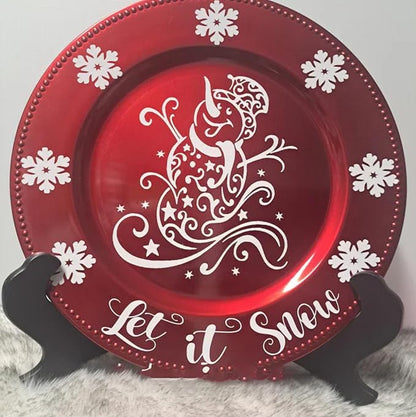 Christmas Stencils for Crafts Reusable 8” Large Christmas Stencil Santa Snowman - Image 5