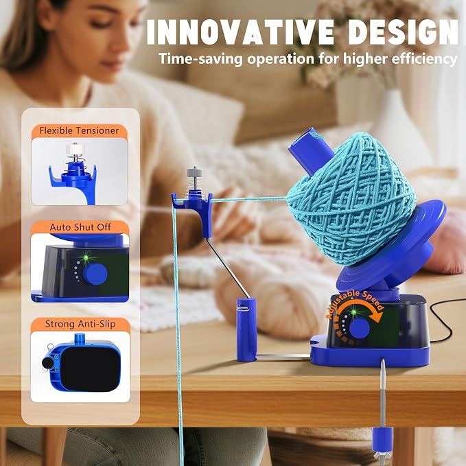 Yarn Winder and Swift, Electric Yarn Ball Winder & Swift Combo - Image 2