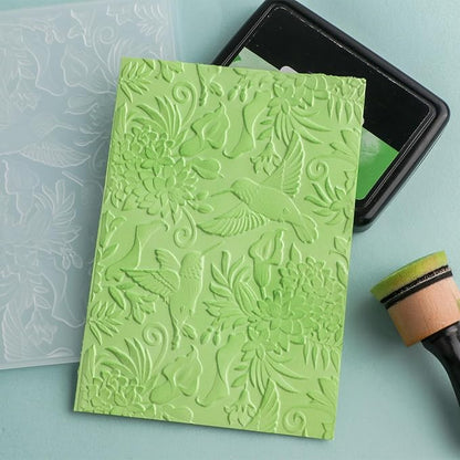 BAOFALI 3D Hummingbird and Flowers Embossing Folders - Image 7