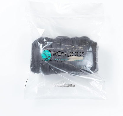 Colored Natural Wool roving, 1 lb. Best Wool - Image 3