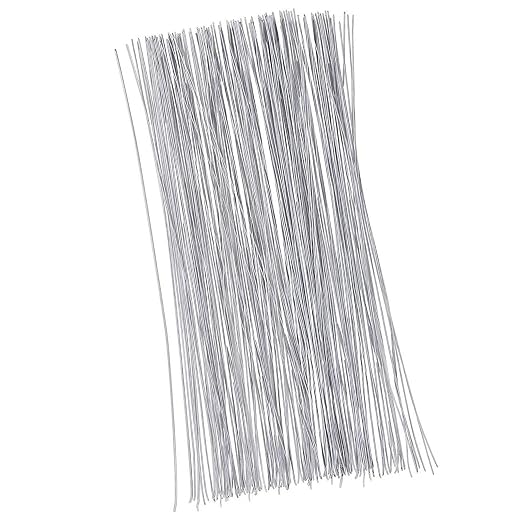 Juvale 300 Pieces White Floral Wire Stems by Juvale