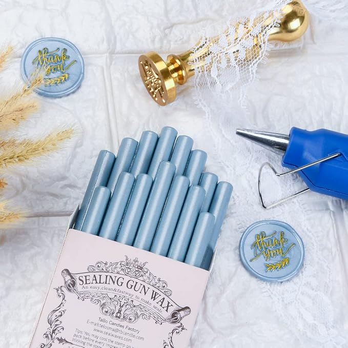 16 PCS Dirty Blue Small Glue Gun Sealing Wax Sticks - Image 2