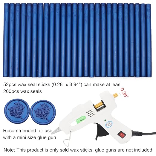 52pcs Navy Blue Wax Sealing Sticks - Image 5