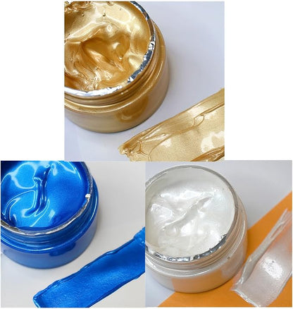 Shimmer Metallic Acrylic Paint Metallic Chalk Paste 1.7oz/50ml, DIY Crafts - Image 2