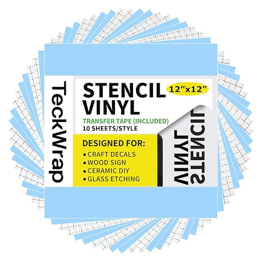 TECKWRAP Blue Stencil Vinyl Adhesive Masking Film by TECKWRAP