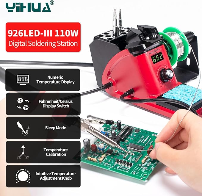 YIHUA 926 III 110W Soldering Iron Station Kit - Image 4