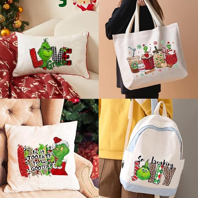 Christmas Iron on Decals Transfer, Funny Christmas Heat Transfer Stickers Iron - Image 5