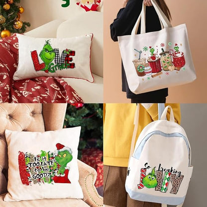 Christmas Iron on Decals Transfer, Funny Christmas Heat Transfer Stickers Iron - Image 8