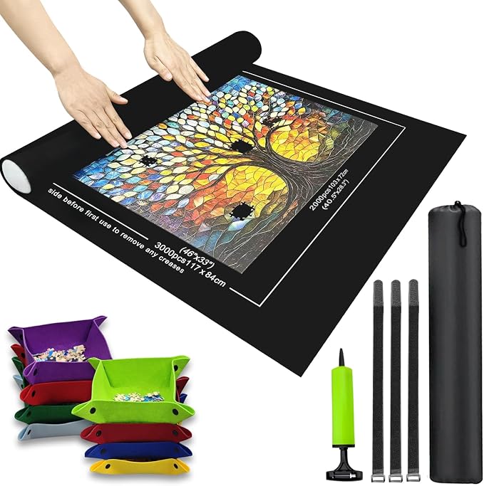Napzy Puzzle Mat-Jigsaw Puzzles Matt Roll Up to 3000pcs Roll-up Puzzled Board by Unknown