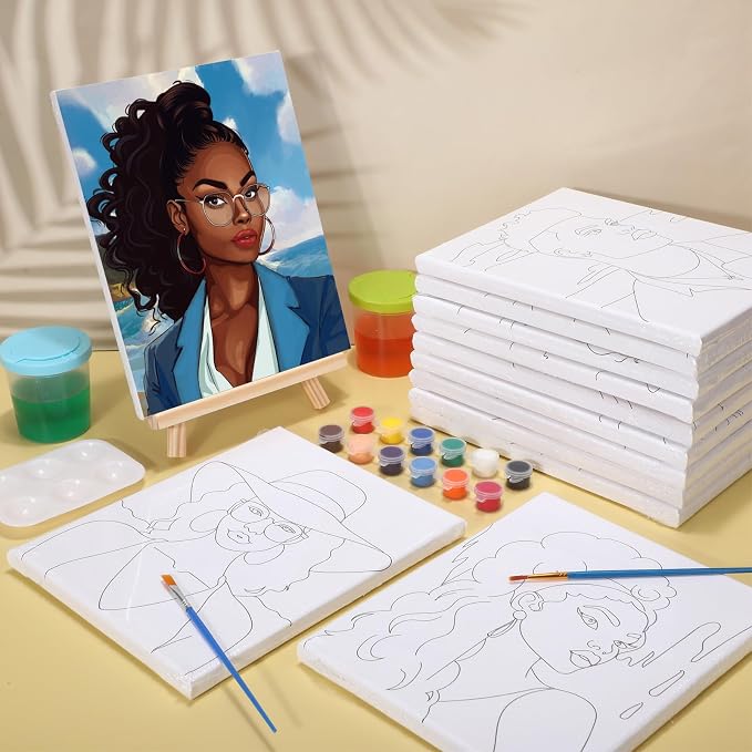 Zhanmai 12 Pack Pre Drawn Canvas - Image 9