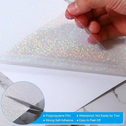 PATIKIL 8.3x5.8" Holographic Sticker Paper, 20Sheets A5 Polypropylene - Image 3