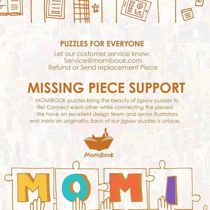 MOMIBOOK Puzzles for Adults 1000 Pieces Jigsaw Puzzles of Happy Shopping at The - Image 7
