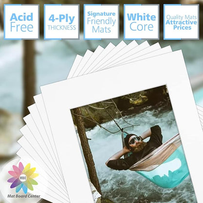 Mat Board Center, 11x14 for 8x10 Off White Color Mats - Image 3