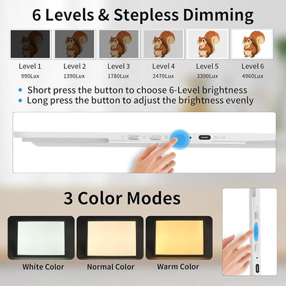 TOHETO A2 Light Pad 25.2''x18.4'', Large Magnetic LED Light Board - Image 4