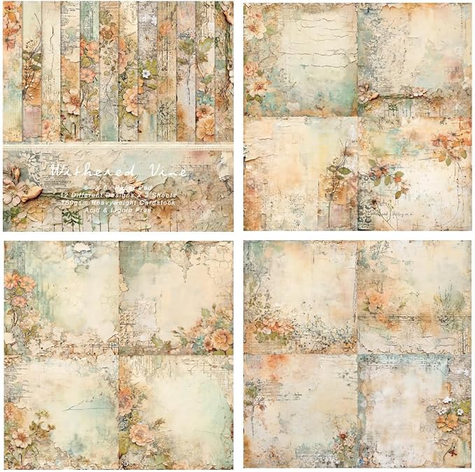 24 Sheets Decorative Scrapbooking Paper Pad 6x6 Craft Paper Single-Side Card - Image 7