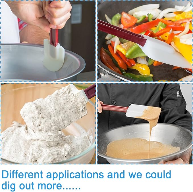 High Heat Resistant Silicone Scraper Spoon Commercial Spatula - Image 4