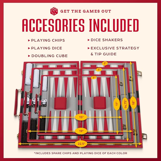 Get The Games Out Top Backgammon Set - Image 5