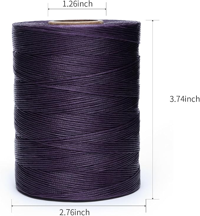 Waxed Thread, 852Yards 150D 0.8mm Flat Polyester Wax Thread - Image 2