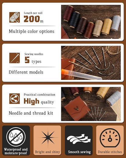 218 Yards Upholstery Thread, Heavy Duty Waxed Thread - Image 6