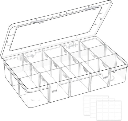 15 Grids Large Plastic Organizer Box by Mauproy