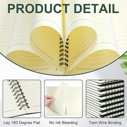 Yahenda 108 Pcs Spiral Notebook Bulk A5 Journal Lined 8.3'' x 5.5'' Writing - Image 3