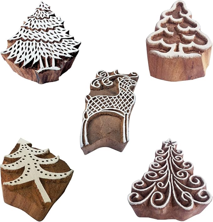 Royal Kraft Xmas Wooden Printing Stamps by RoyalKraft