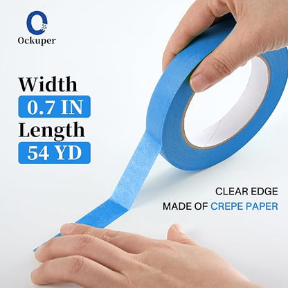 Premium Blue Masking Tape, Painters Tape, DIY Paper Arts & Crafts, Spraying - Image 3