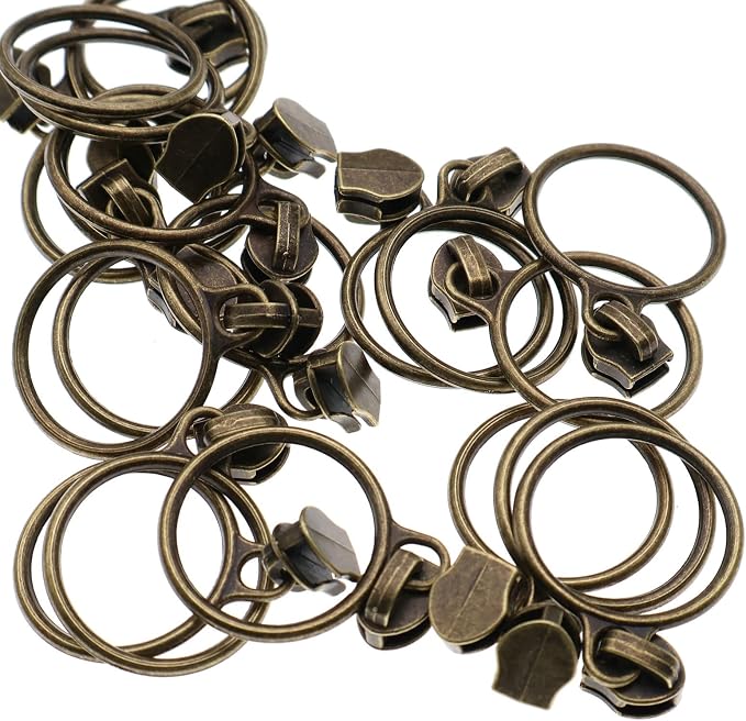 Leekayer #5 Antique Brass Metallic Nylon Coil Zippers by The Yard Bulk 10 Yards - Image 5