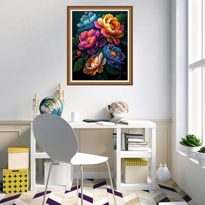 Disnesart Cross Stitch Stamped Full Embroidery Kits DIY 11CT Cotton Thread - Image 2