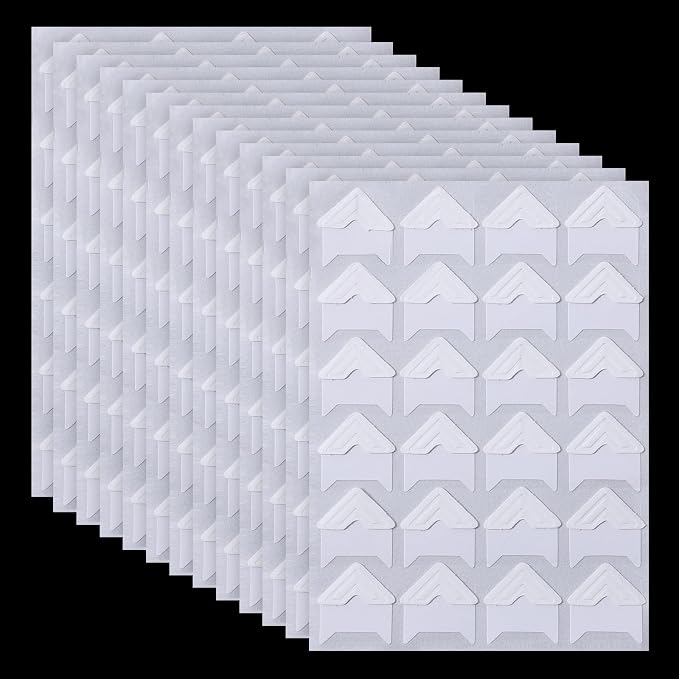 Guduling 600pcs Scrapbook Corner Stickers, Self-Adhesive Photo Corner Stickers by Unknown