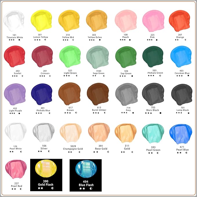 Artecho Pink Acrylic Paint, Art Craft Paints - Image 3