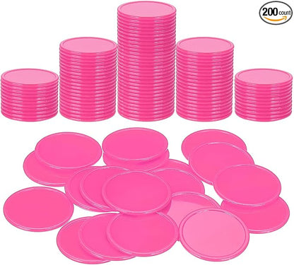 uxcell Plastic Poker Chips, Learning Counters Counting Counters Disk Marker by uxcell