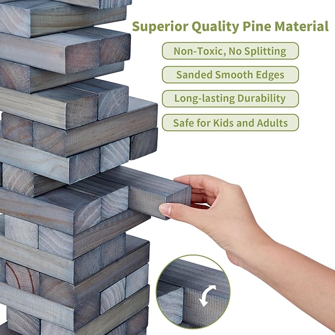 ApudArmis Giant Tumble Tower Stack to Over 5Ft - Image 2