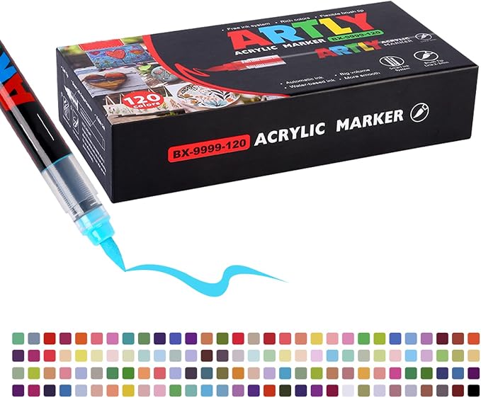 Acrylic Paint Markers, Acrylic Paint Pens, Fabric Markers - Image 3