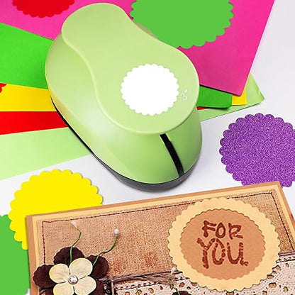 Scalloped Circle Punch, Scalloped Circle Paper Punch, ScallopedHole Punches - Image 3
