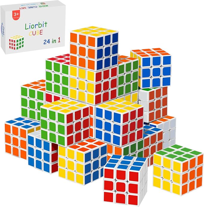 24 Pack Mini Puzzle Cubes Party Favors by Unknown