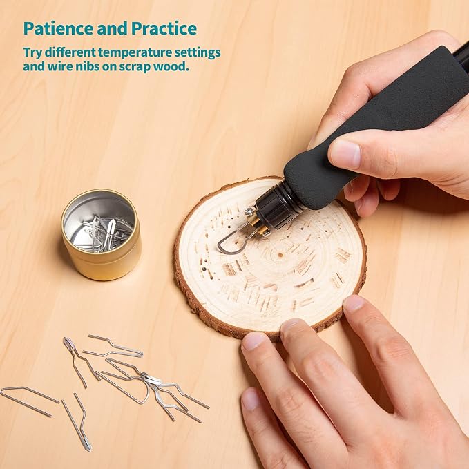 YIHUA 939-II Wood Burning Kit Station Pyrography pen 250~750℃/482~1382℉ - Image 7