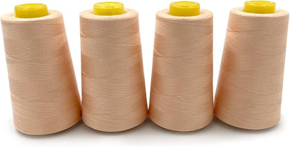 Tortoise 4 Cones of 3000 Yards Each Spool Thread by TORTOISETHREAD