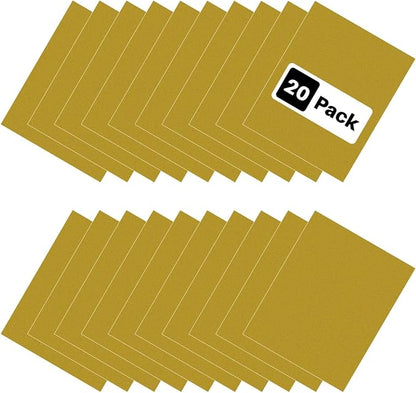 HTVRONT Gold Heat Transfer Vinyl Bundle: 20 Pack 12" x 10" Gold Iron on HTV - Image 7