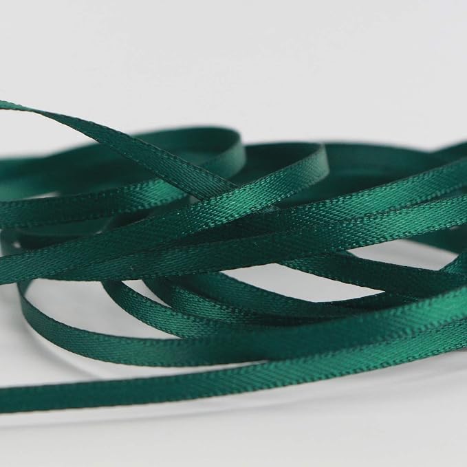 HUIHUANG Solid Color Satin Ribbon 1/8 inch x 100 Yards Roll Ribbon - Image 2