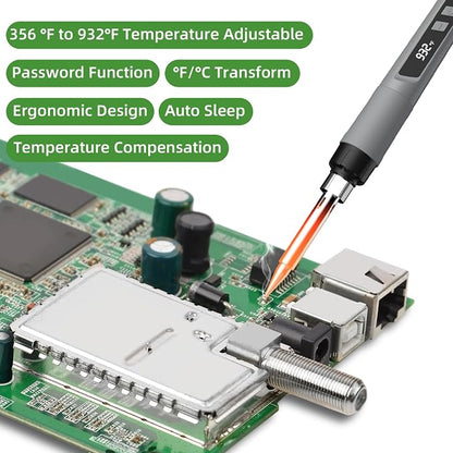 Soldering Iron Kit, 190W Soldering Gun, 110V LED Solder Kit - Image 4