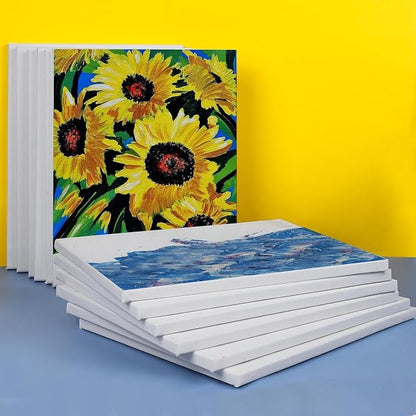 ESRICH Stretched Canvas for Painting 11x14 Inch, 10 Pack Blank Canvas -5/8 in - Image 5