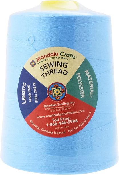 Mandala Crafts 4 Pack of Serger Threads Cones Spools - Image 3
