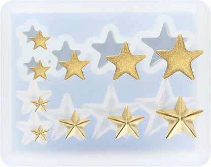 FUNSHOWCASE Mini Assorted Jewerly Stars Resin Epoxy Silicone Tiny Mold by FUNSHOWCASE