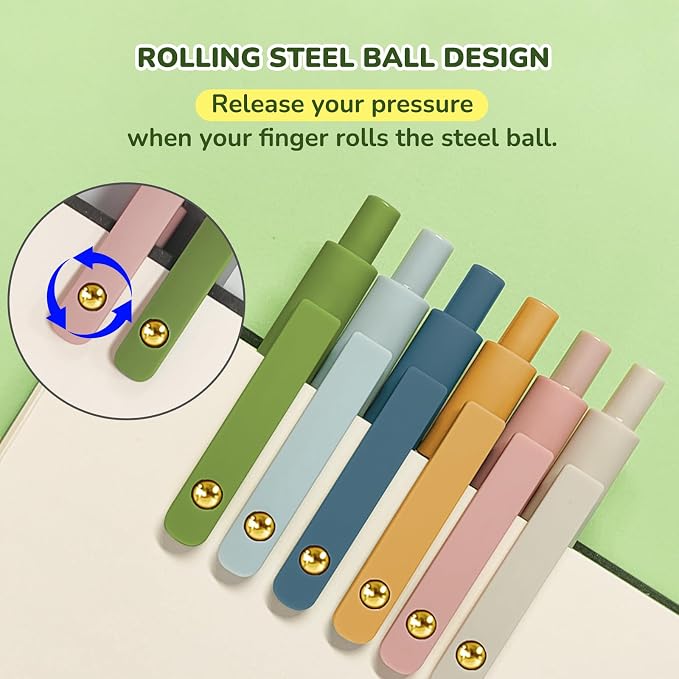 Gel Pens, 0.5mm Fine Point Smooth Writing Pens, High-End Series Retractable Pens - Image 2